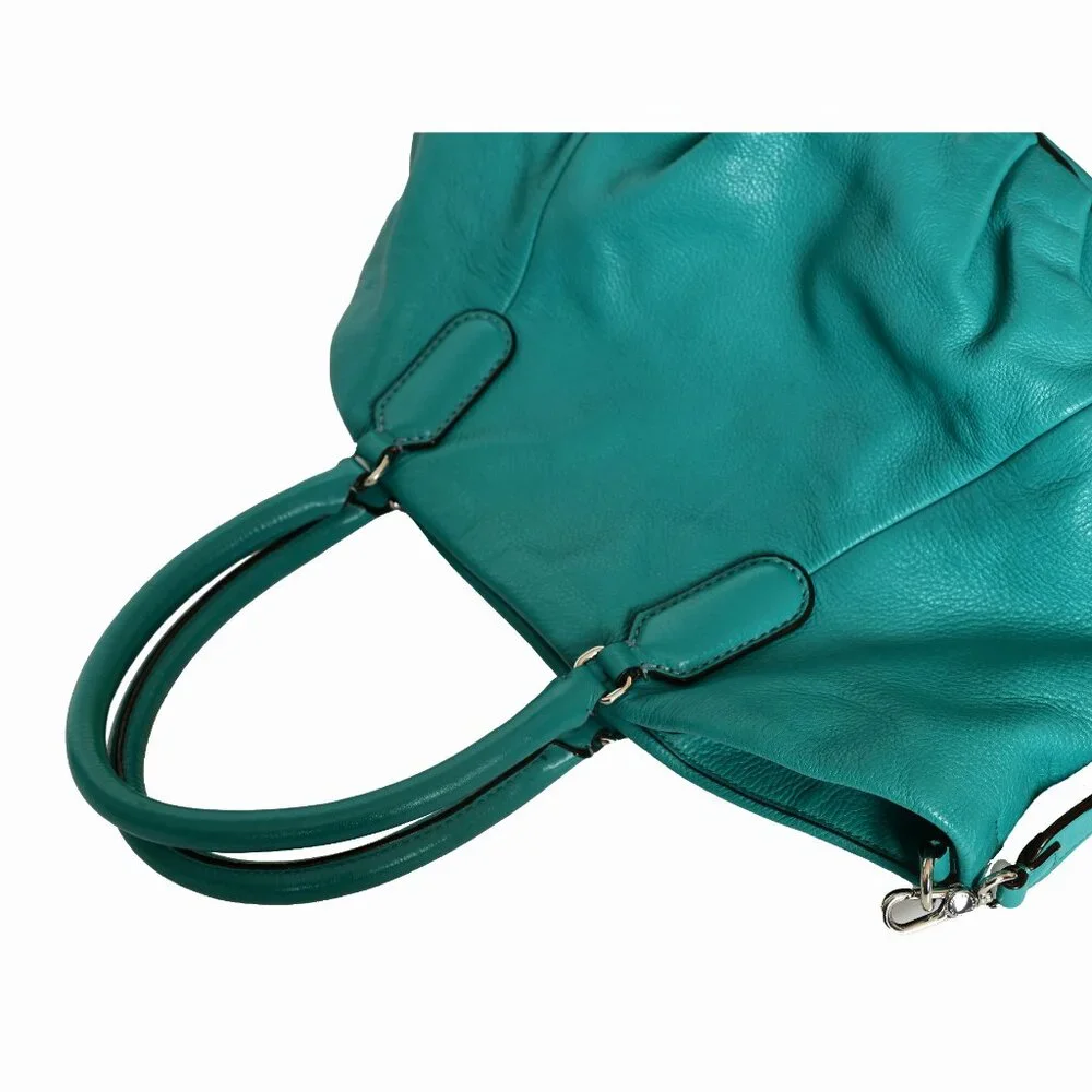 MARC BY MARC JACOBS Leather Aqua Blue/Teal Hobo Bag / Large Shoulder Bag - Picture 7 of 9